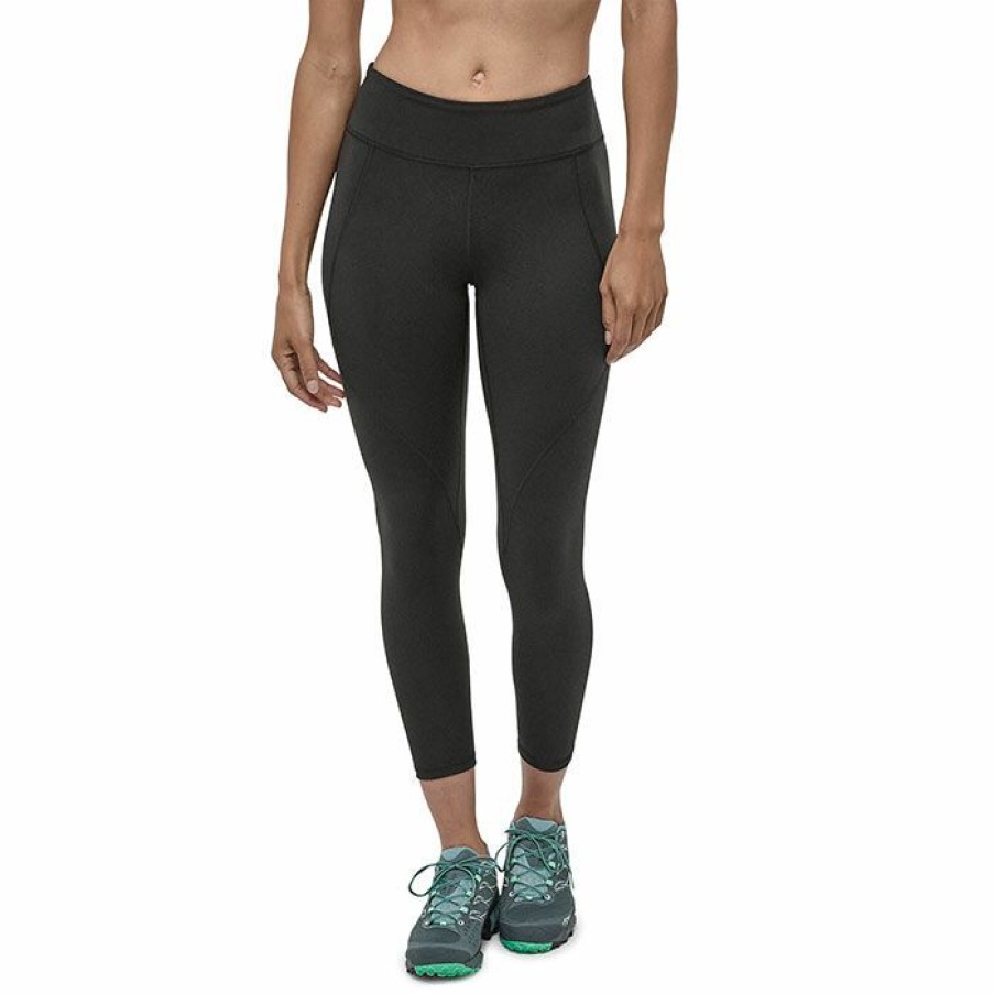 Tights & Leggings * | Cheapest Patagonia Women'S Centered Crop Tight Black