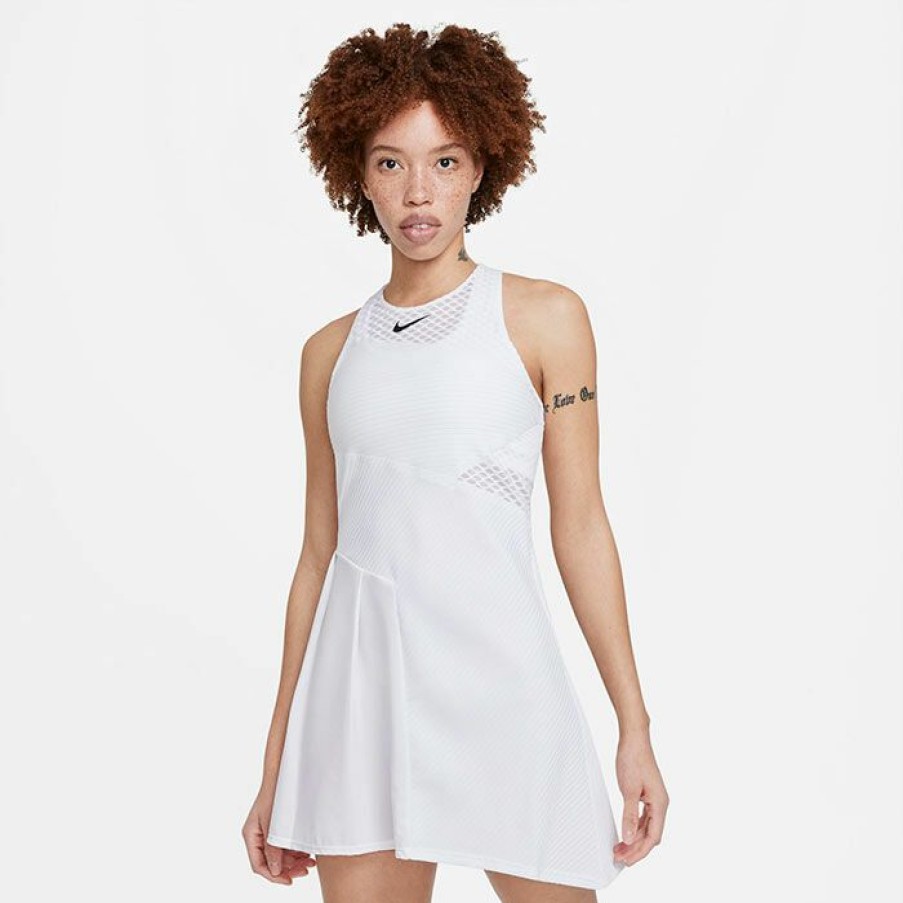 Dresses & Jumpsuits * | Cheapest Nike Women'S Dri-Fit Adv Slam Dress White