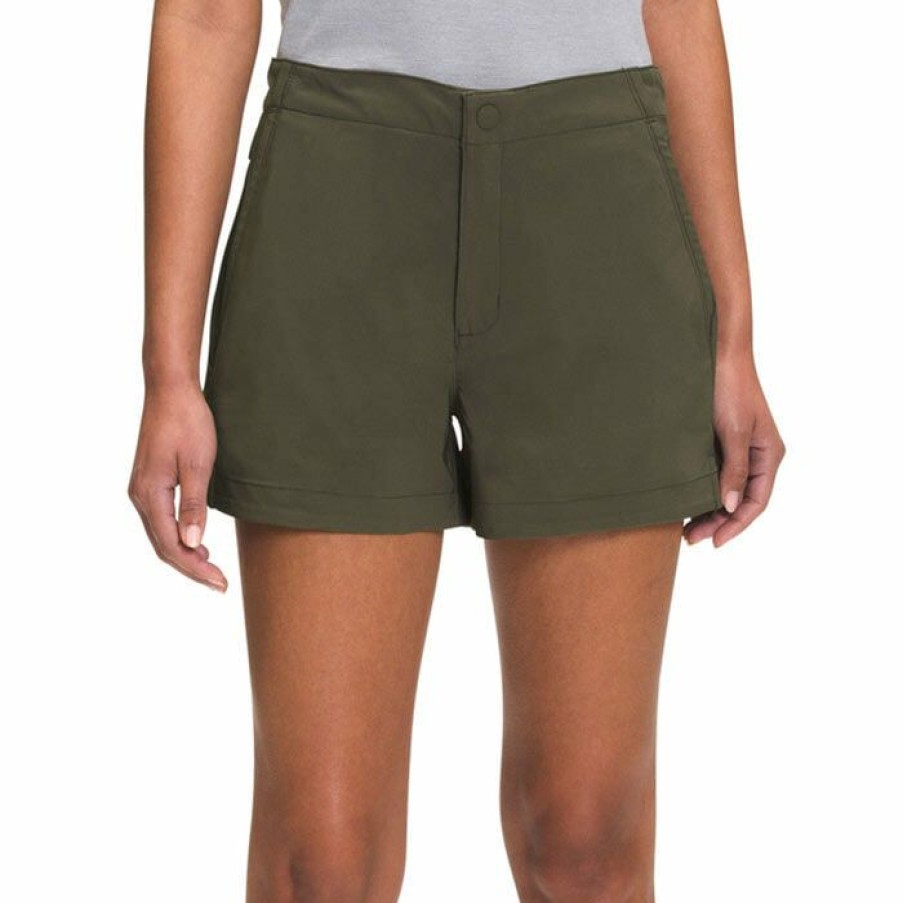 Shorts * | Deals The North Face Women'S Never Stop Wearing Short New Taupe Green