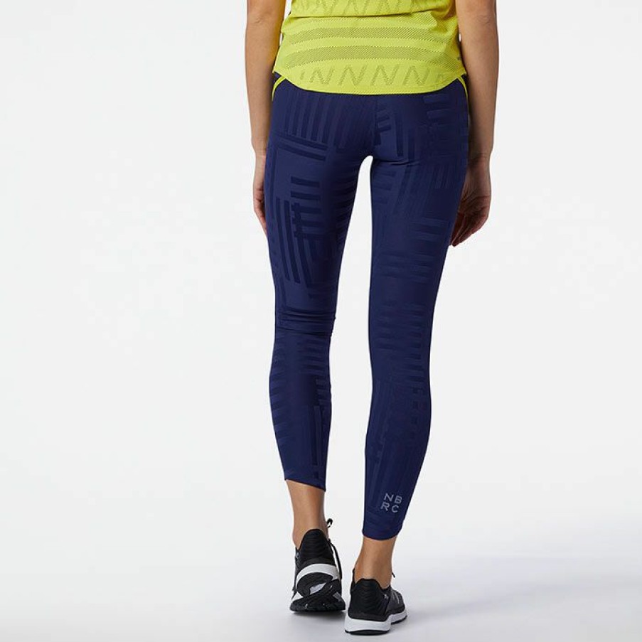 Tights & Leggings * | New New Balance Women'S Q Speed Tight Navy