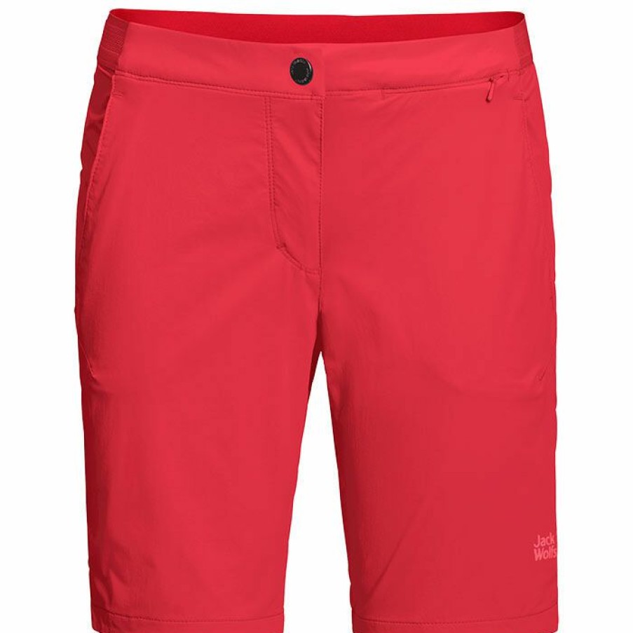 Shorts * | Cheapest Jack Wolfskin Women'S Hilltop Trail Short Pink