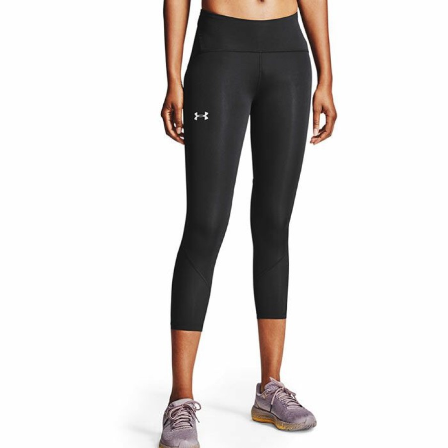 Tights & Leggings * | Hot Sale Under Armour Women'S Fly Fast 2.0 Heatgear Crop Tight Black