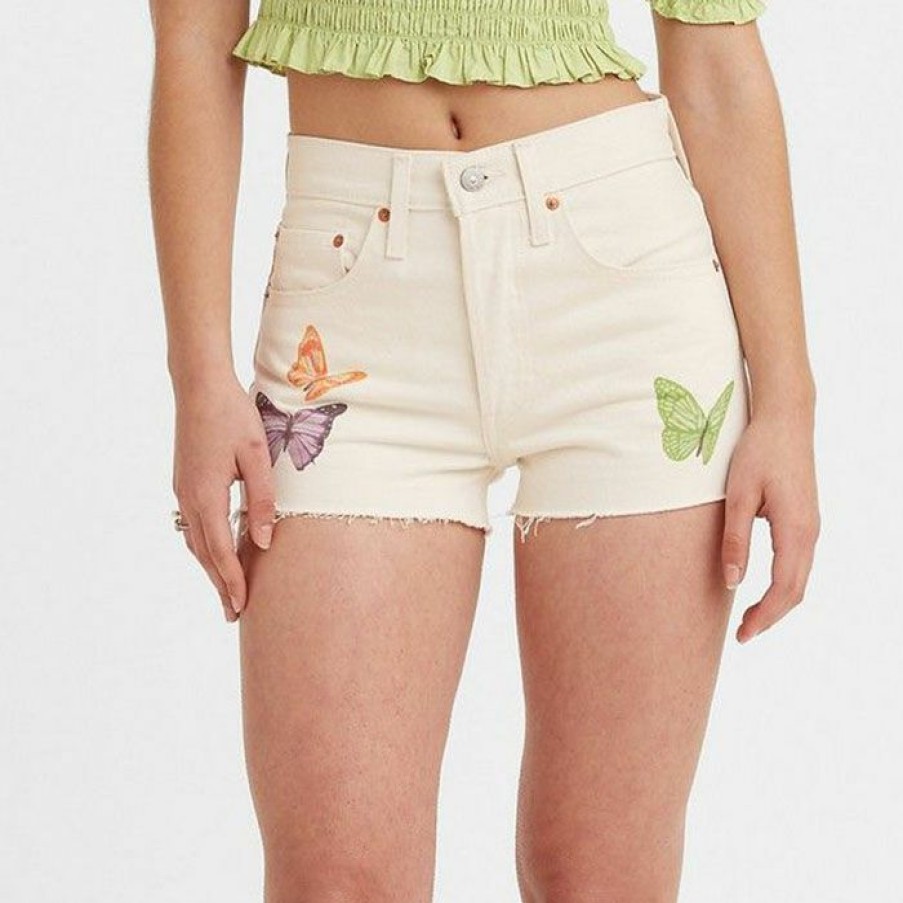 Shorts * | Best Deal Levi'S Women'S 501 Original High Rise Short Snow White