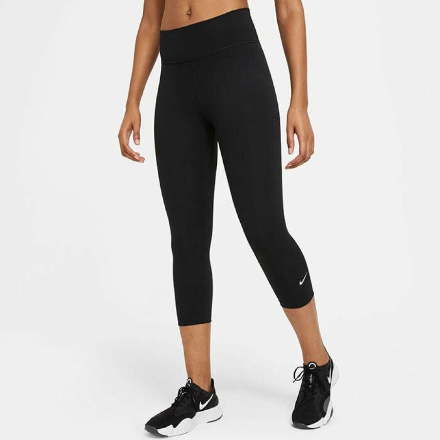 Tights & Leggings * | Cheapest Nike Women'S One Capri Legging Black