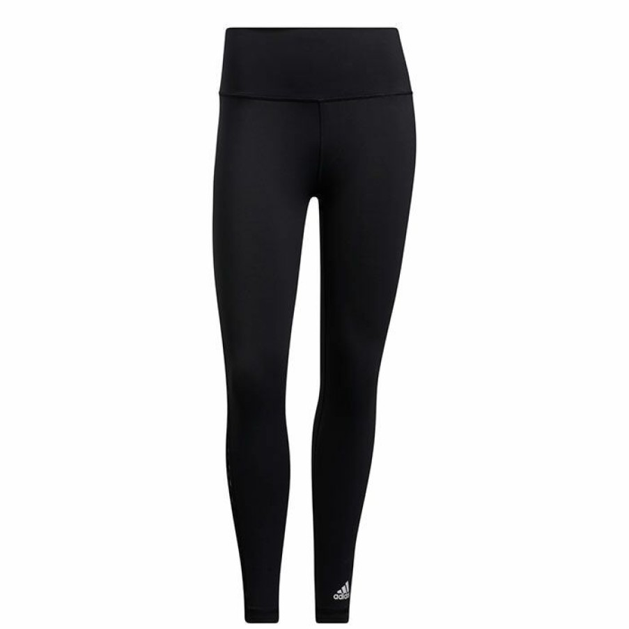 Tights & Leggings * | Cheap Adidas Women'S Believe This 2.0 Lace-Up 7/8 Tight Black