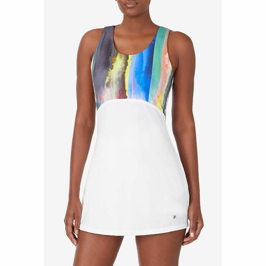 Dresses & Jumpsuits * | Coupon Fila Women'S Centre Court Galaxy Printed Dress