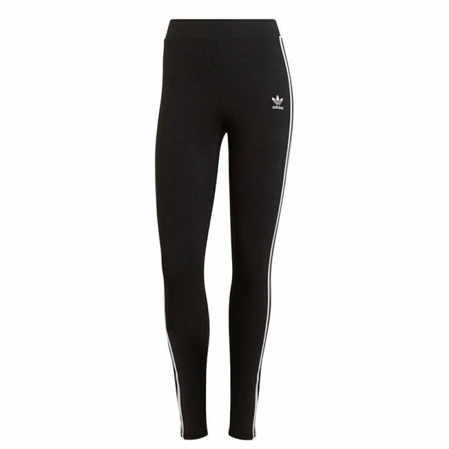 Tights & Leggings * | Hot Sale Adidas Originals Women'S Adicolor Classics 3-Stripes Tight Black