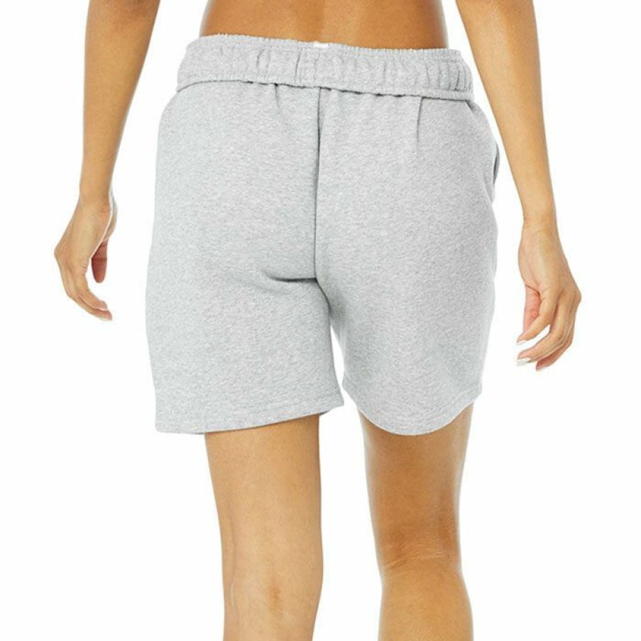 Shorts * | Outlet Alo Women'S Accolade Sweat Short Light Heather Grey