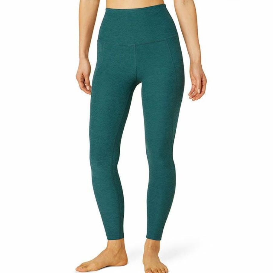 Tights & Leggings * | Budget Beyond Yoga Women'S Spacedye Out Of Pocket High Waist Midi Legging