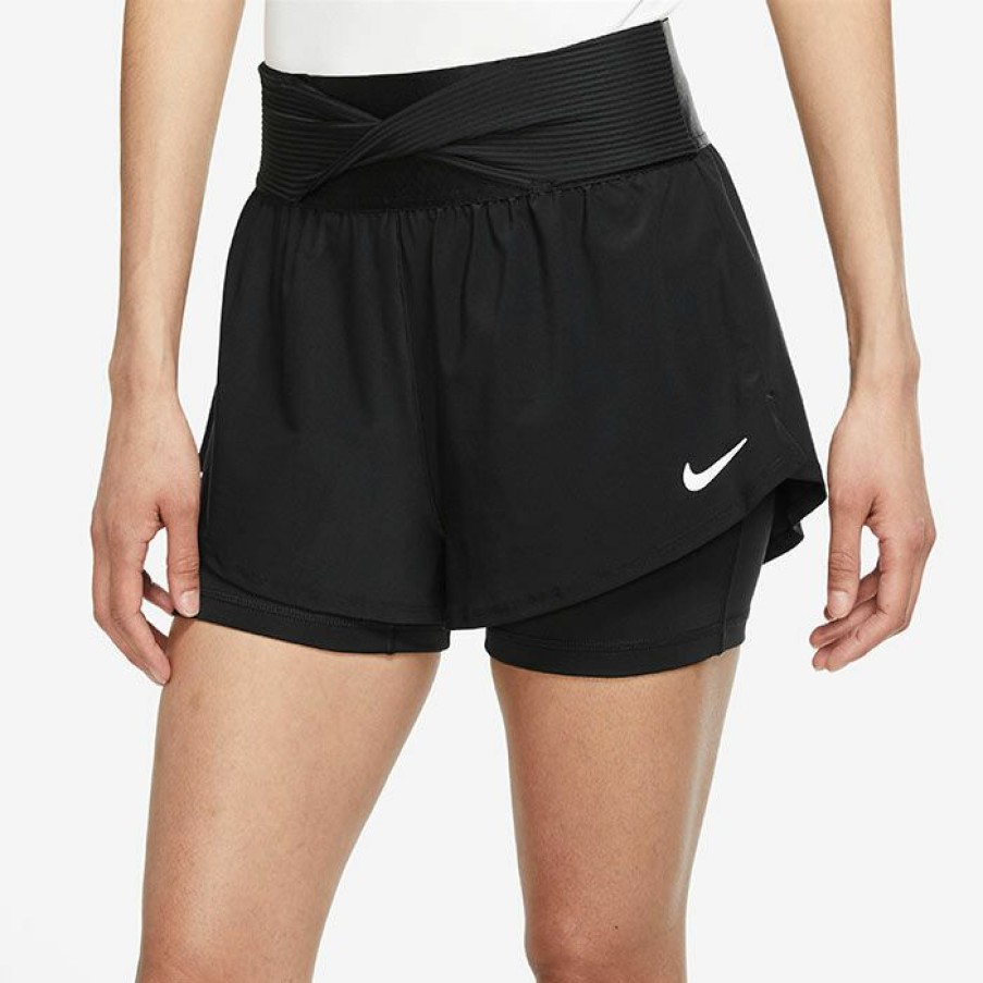 Shorts * | Best Deal Nike Women'S Dri-Fit Advantage Novelty Short Black