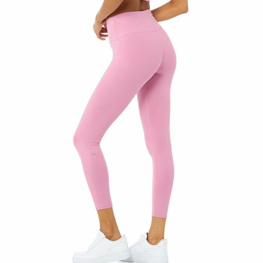 Tights & Leggings * | Best Reviews Of Alo Women'S 7/8 High Waist Airbrush Legging Pink