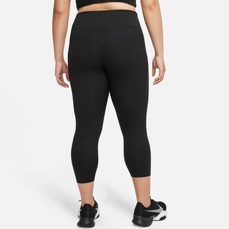 Tights & Leggings * | Coupon Nike Women'S One Luxe Crop Legging (Plus Size) Black