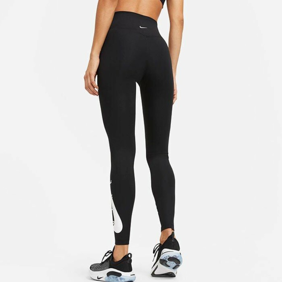 Tights & Leggings * | Cheapest Nike Women'S Swoosh Run Legging Black