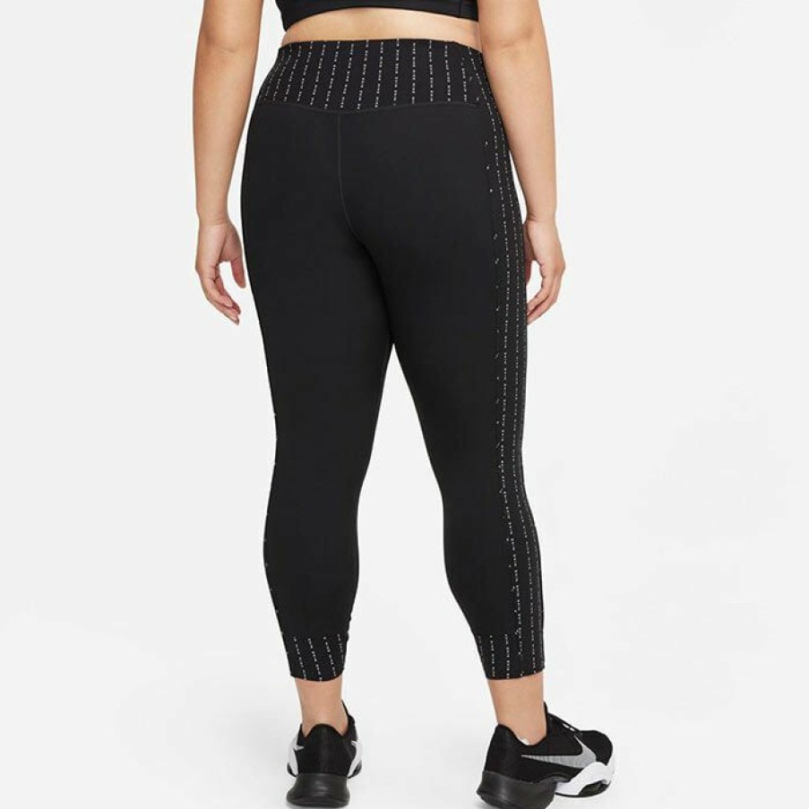 Tights & Leggings * | Deals Nike Women'S Dri-Fit One Luxe Icon Clash 7/8 Legging Black