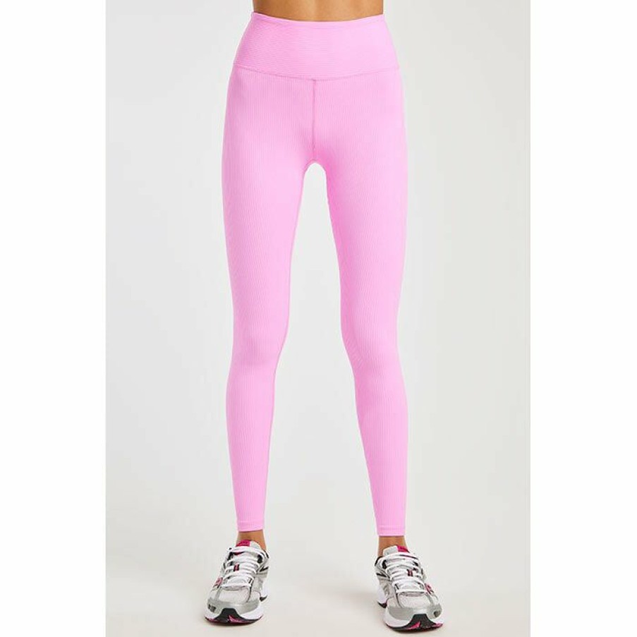 Tights & Leggings * | Budget Year Of Ours Women'S Ribbed High High Legging Pink