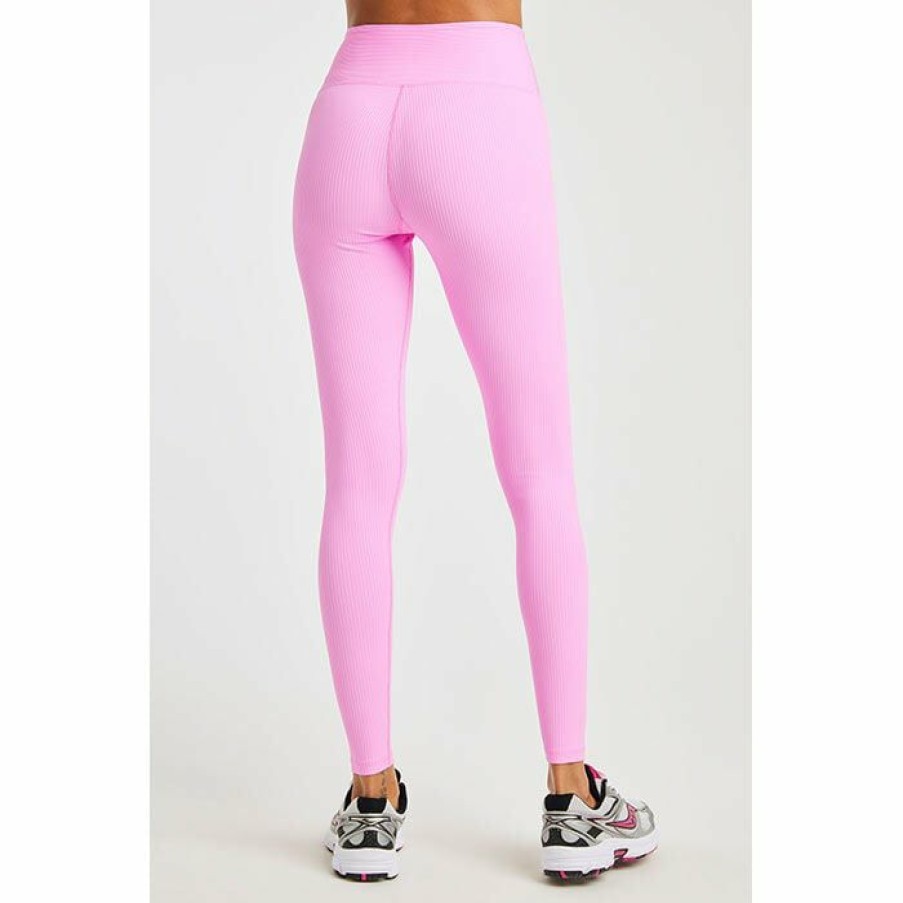 Tights & Leggings * | Budget Year Of Ours Women'S Ribbed High High Legging Pink