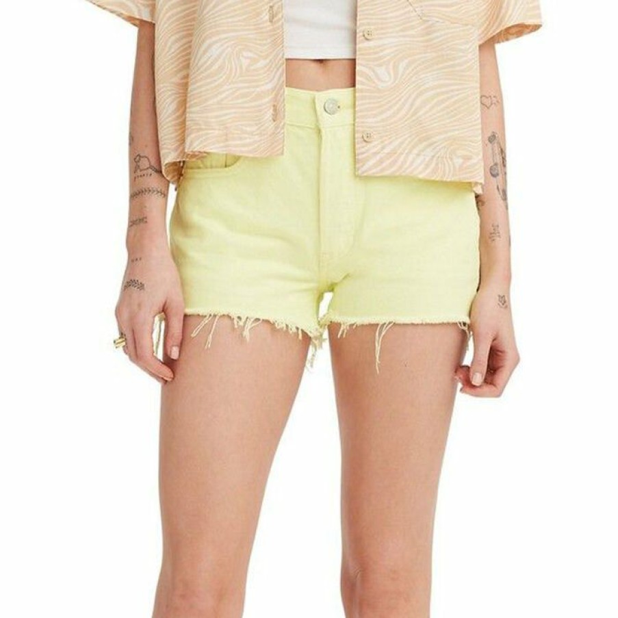 Shorts * | Deals Levi'S Women'S 501 Original High Rise Short Bright Green