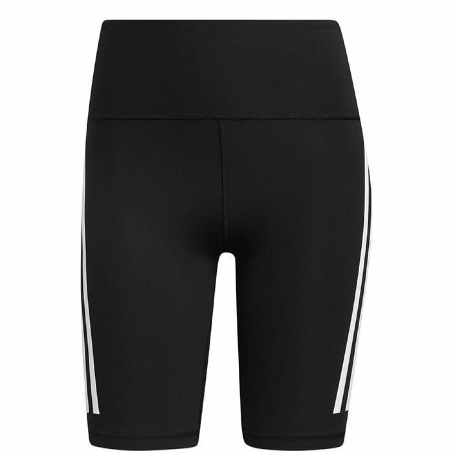 Shorts * | Buy Adidas Women'S Optime Train Icons 3-Stripes Bike Short Black