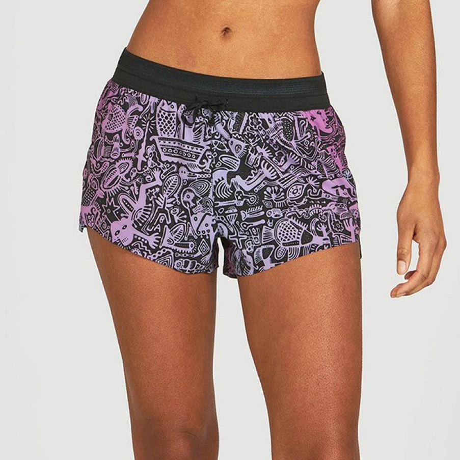 Shorts * | Outlet Janji Women'S 3 Afo Middle Short Purple