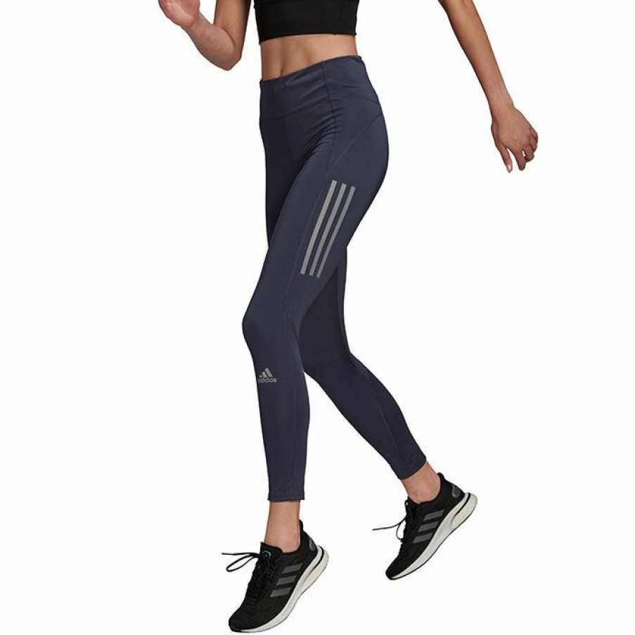 Tights & Leggings * | Flash Sale Adidas Women'S Own The Run 7/8 Legging Navy