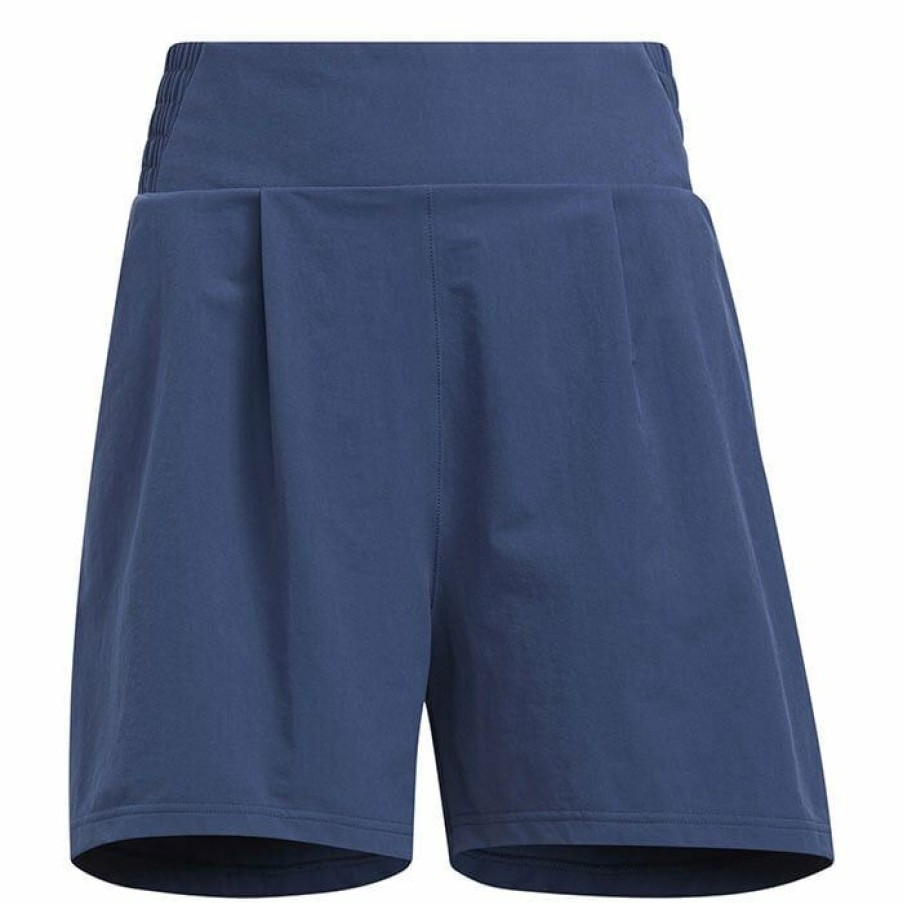 Shorts * | Best Sale Adidas Women'S Go-To Pleated Short Navy