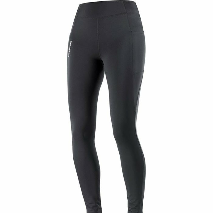 Tights & Leggings * | Cheap Salomon Women'S Cross Warm 28 Tight Black