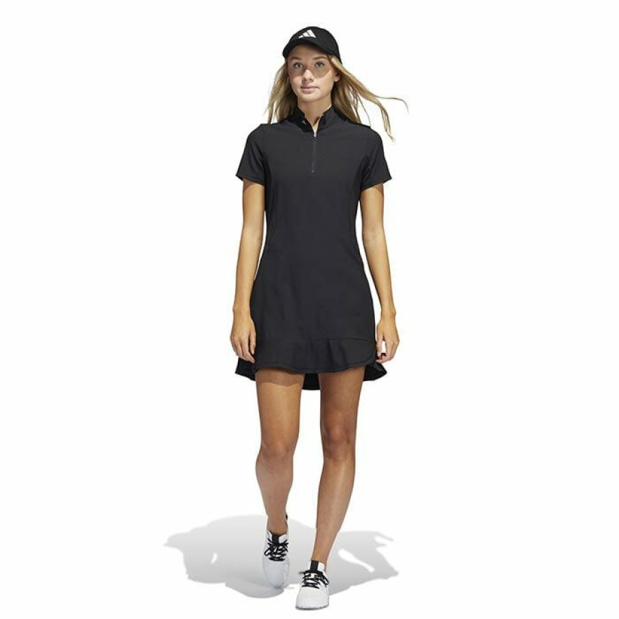 Dresses & Jumpsuits * | Best Reviews Of Adidas Women'S Frill Dress Black