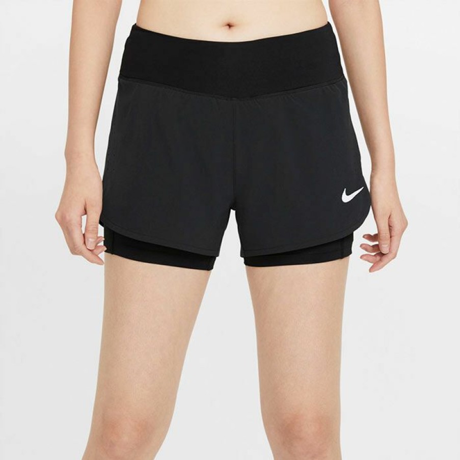 Shorts * | Budget Nike Women'S Eclipse 2-In-1 Short Black