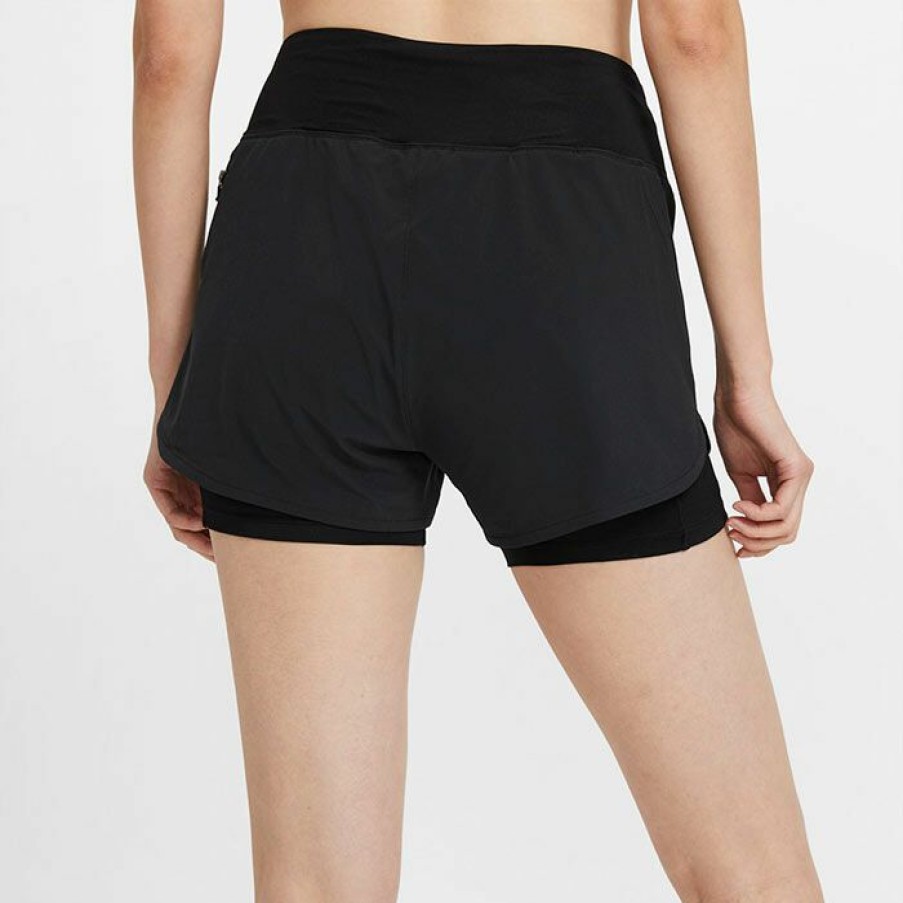 Shorts * | Budget Nike Women'S Eclipse 2-In-1 Short Black