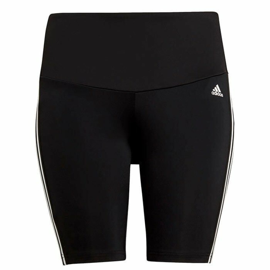 Shorts * | Cheap Adidas Women'S Designed 2 Move High Rise Sport Short (Plus Size) Black