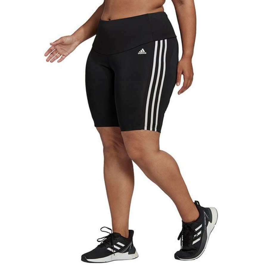 Shorts * | Cheap Adidas Women'S Designed 2 Move High Rise Sport Short (Plus Size) Black