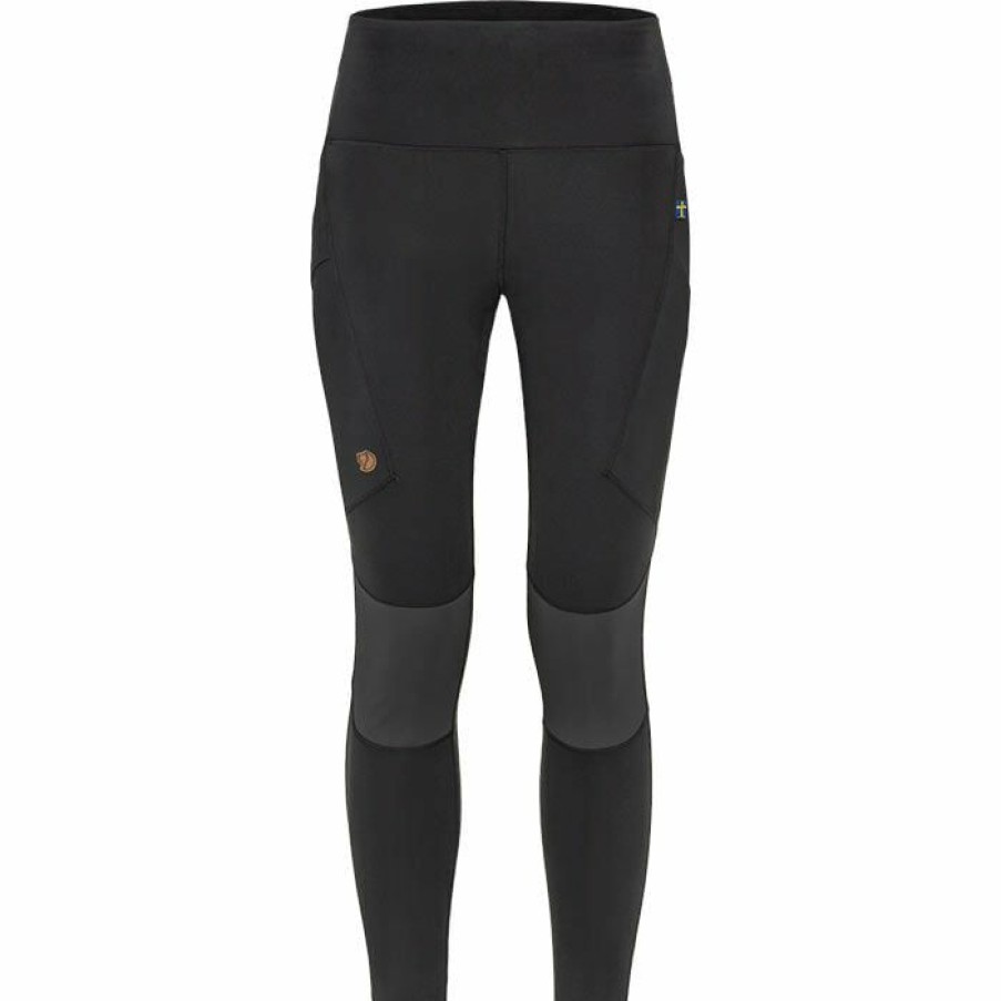 Tights & Leggings * | Best Deal Fjallraven Women'S Pro Abisko Trekking Tight Black