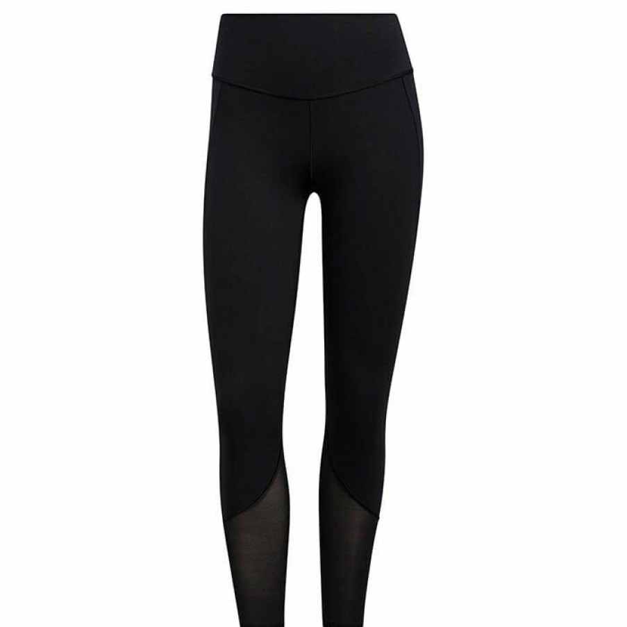 Tights & Leggings * | Outlet Adidas Women'S Yoga Power Mesh 7/8 Tight Black