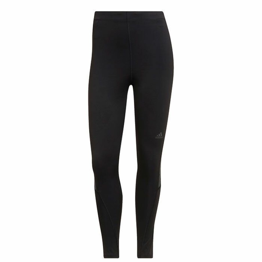 Tights & Leggings * | Wholesale Adidas Women'S Run Icons 3-Stripes 7/8 Tight Black