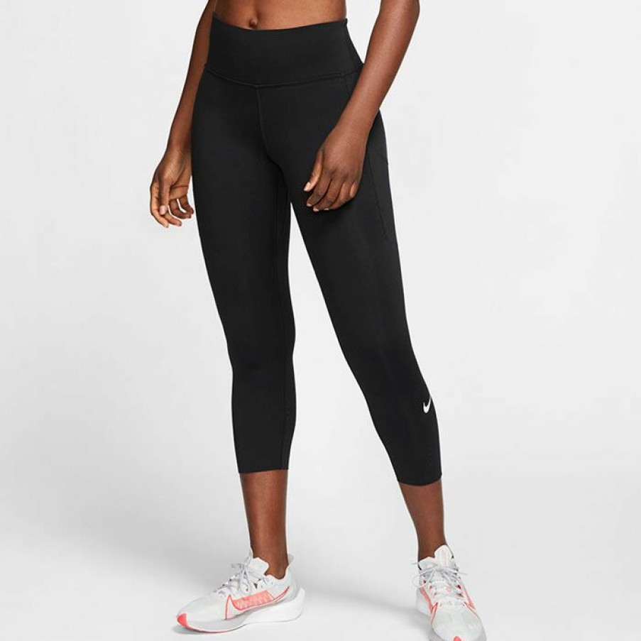 Tights & Leggings * | Promo Nike Women'S Epic Luxe Crop Tight Black