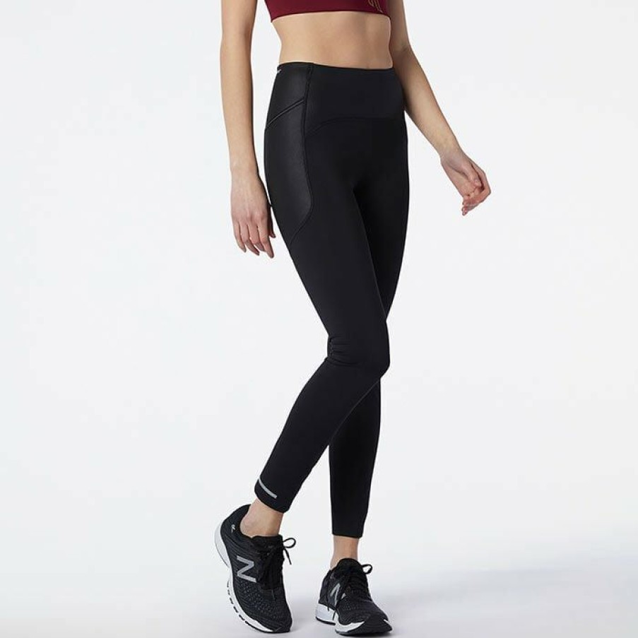 Tights & Leggings * | Outlet New Balance Women'S Impact Run Heat Tight Black