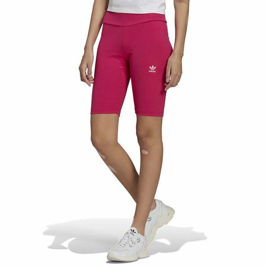 Shorts * | Wholesale Adidas Originals Women'S Adicolor Essentials Short Magenta