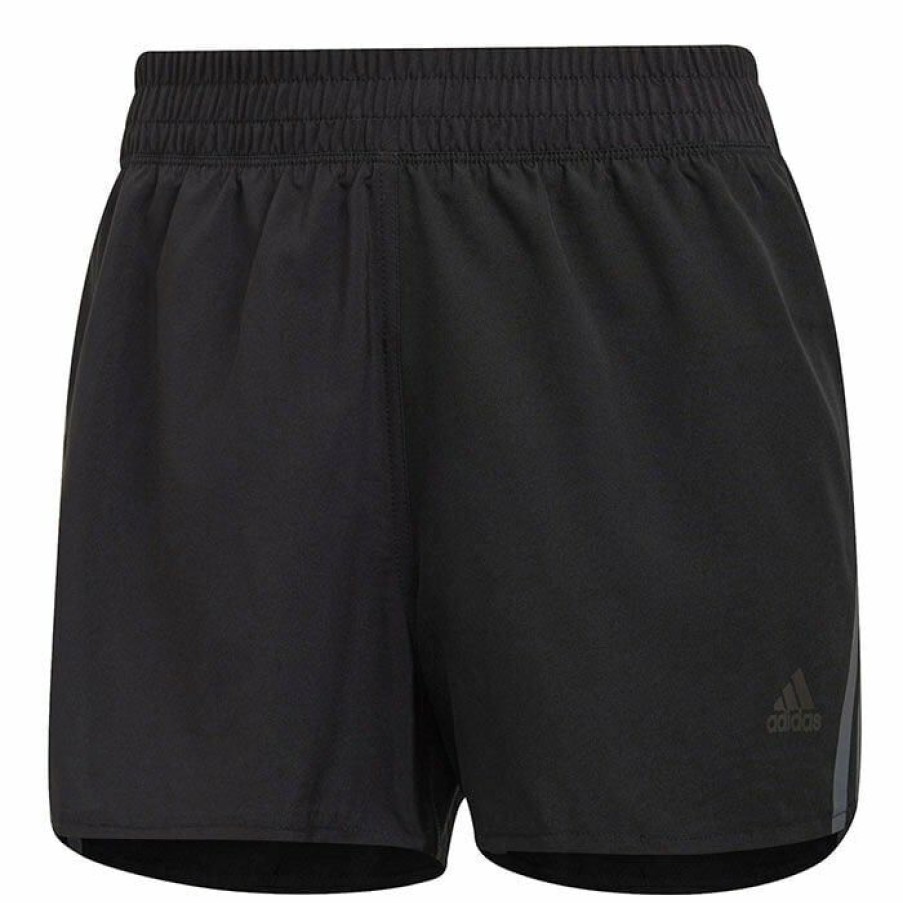 Shorts * | Budget Adidas Women'S Run Icons 3-Stripes Short Black