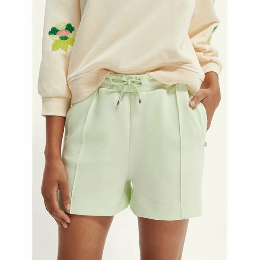 Shorts * | Flash Sale Scotch & Soda Women'S Soft Jersey Short Light Green