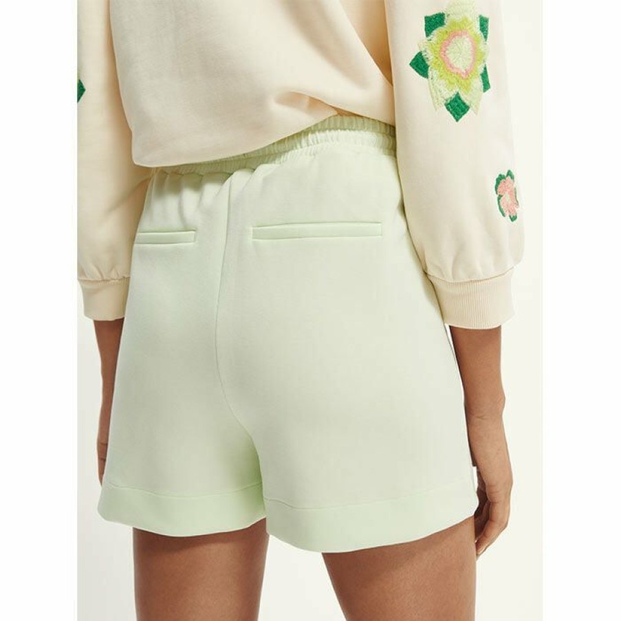 Shorts * | Flash Sale Scotch & Soda Women'S Soft Jersey Short Light Green