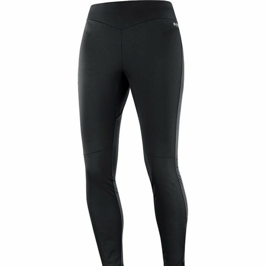 Tights & Leggings * | Best Deal Salomon Women'S Gore-Tex Infinium Windstopper Tight Black