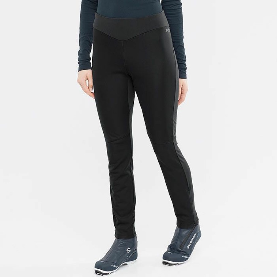 Tights & Leggings * | Best Deal Salomon Women'S Gore-Tex Infinium Windstopper Tight Black