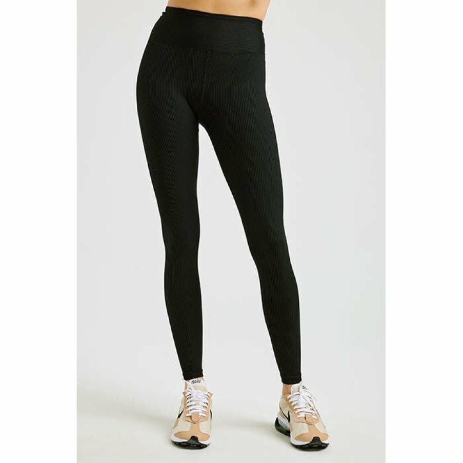 Tights & Leggings * | Best Reviews Of Year Of Ours Women'S Ribbed High High Legging Black