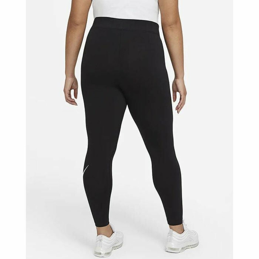 Tights & Leggings * | Cheap Nike Women'S Sportswear Essential High Waist Legging (Plus Size) Black