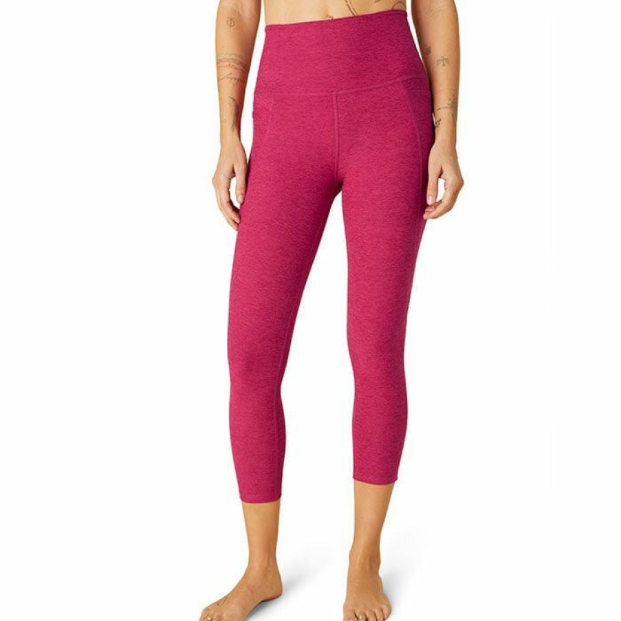 Tights & Leggings * | Discount Beyond Yoga Women'S Spacedye Out Of Pocket High Waist Capri Legging