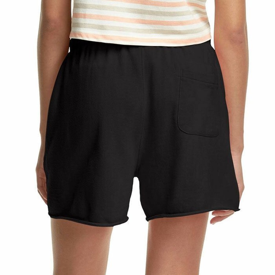 Shorts * | Best Sale Champion Women'S Lightweight Fleece Boyfriend Short Black