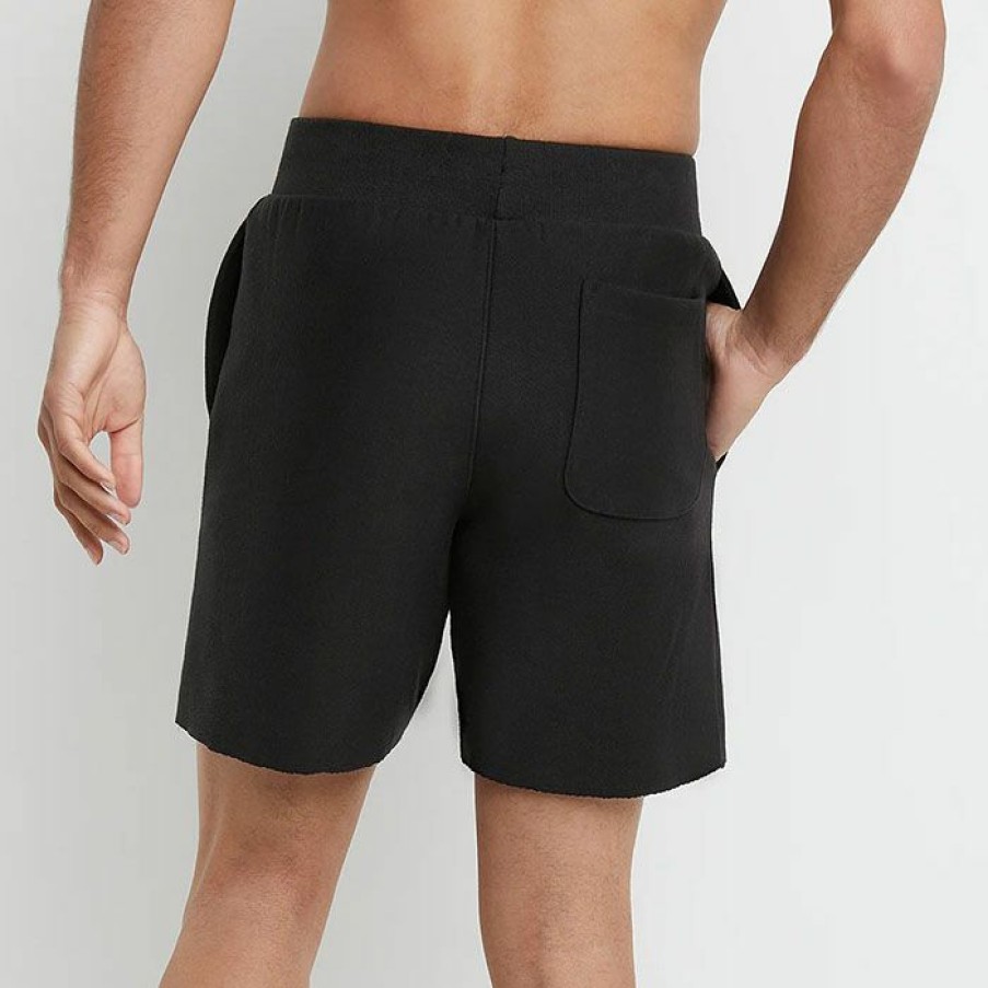 Shorts * | Wholesale Champion Unisex Reverse Weave Cut-Off Short Black