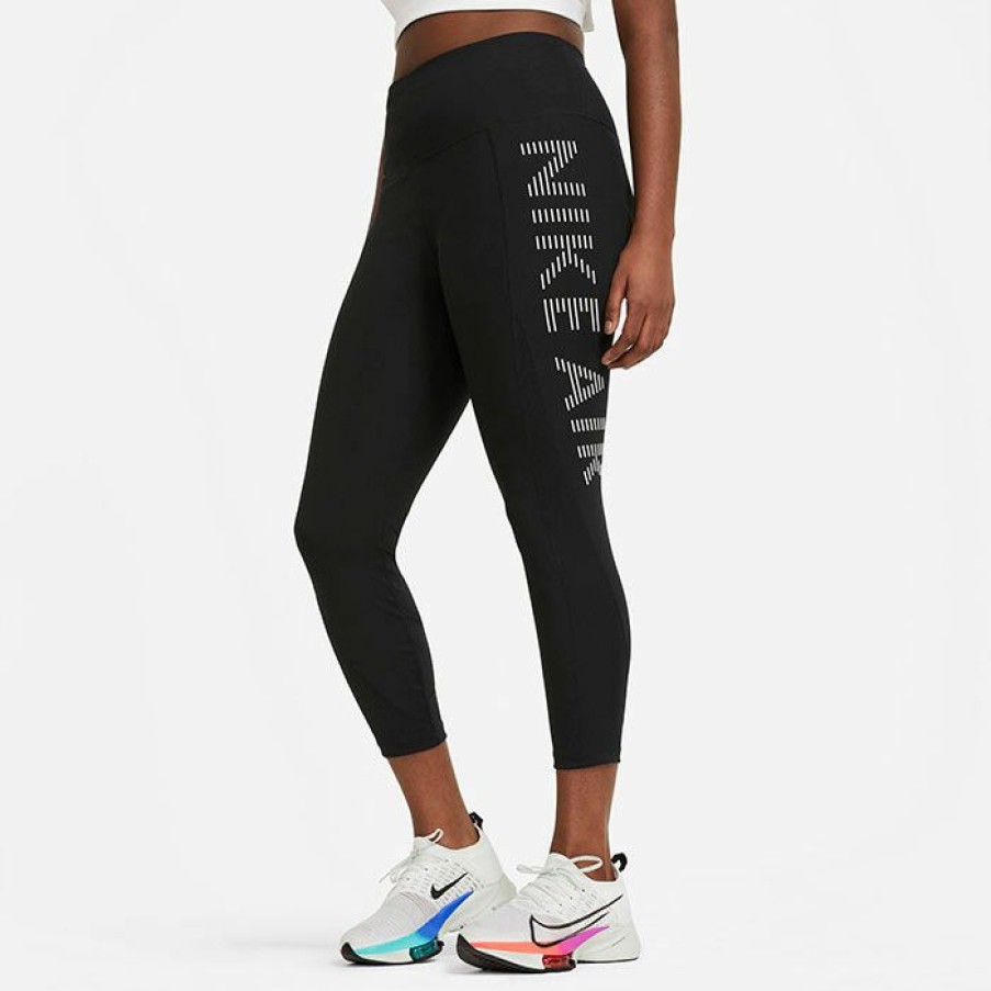 Tights & Leggings * | Cheapest Nike Women'S Air Epic Fast 7/8 Tight Black