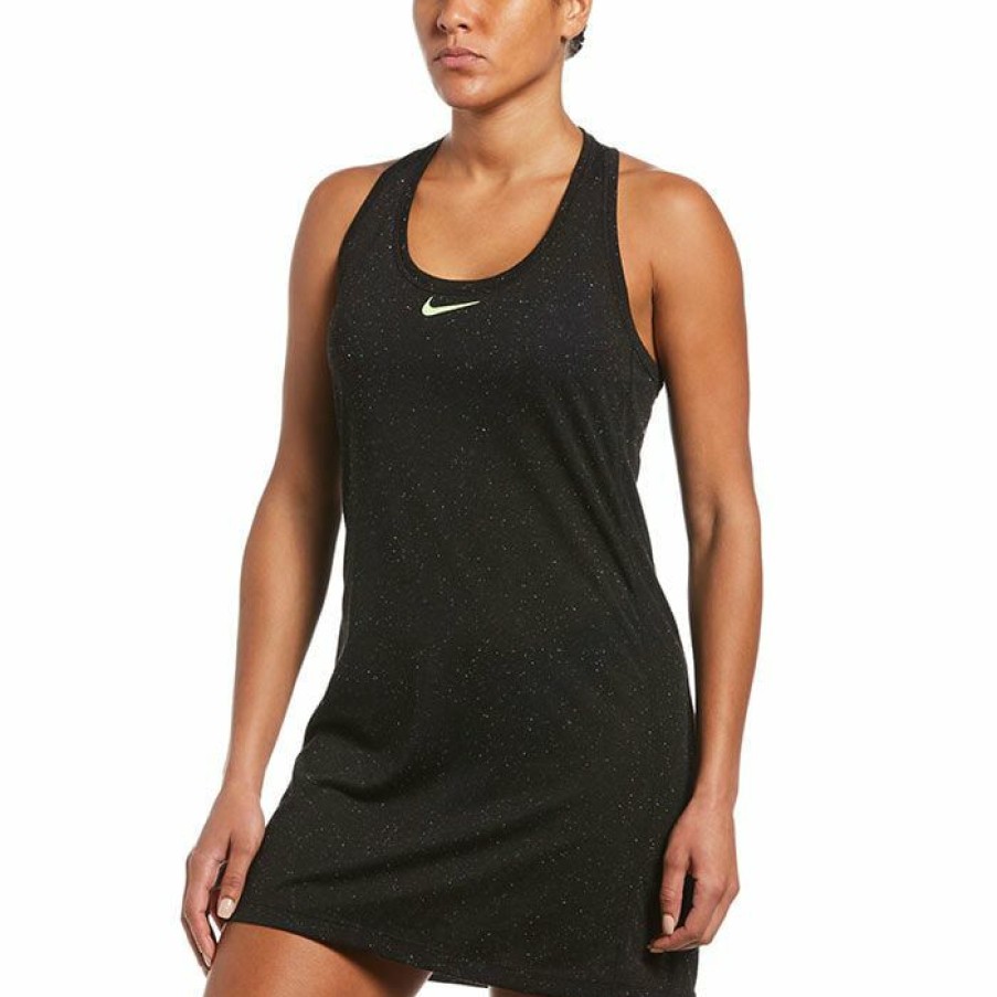 Dresses & Jumpsuits * | New Nike Women'S Confetti Cover-Up Racerback Dress Black