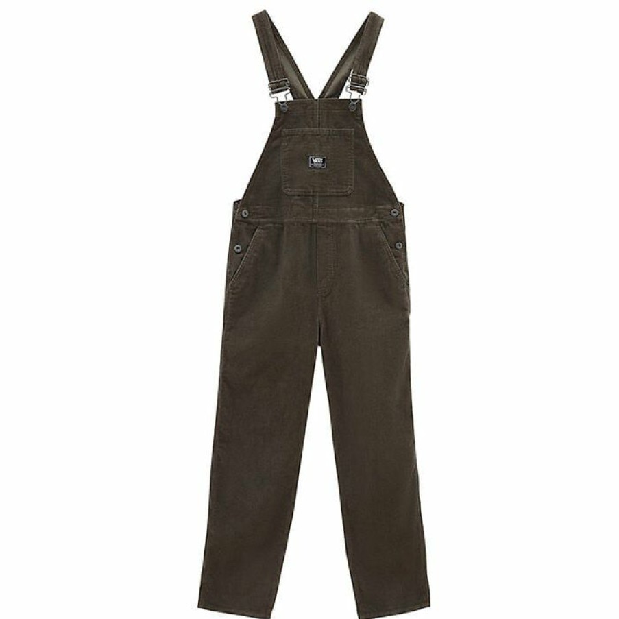 Dresses & Jumpsuits * | Cheapest Vans Women'S Ground Work Corduroy Overall Olive